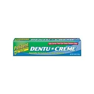  Polident Dentu Crème Denture Toothpaste Triple Mint 3.9oz 