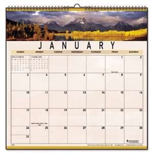   Open Plan Landscape Monthly Wall Calendar, 12 x 12