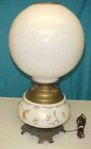   GWTW, GONE WITH THE WIND Oil Lamp CONVERTED TO ELECTRIC Made in USA