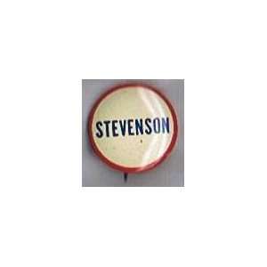 Adlai Stevenson lapel pin button, 1952 presidential campaign