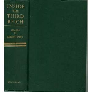    Inside The Third Reich Momoirs By Albert Speer Albert Speer Books