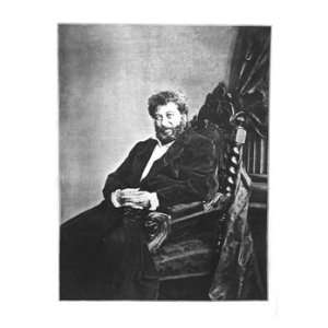  Portrait of Alexandre Dumas Pere Seated, 1855 from Les 