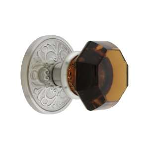 Lancaster Rosette Set With Amber Crystal Knobs Double Dummy in Satin 