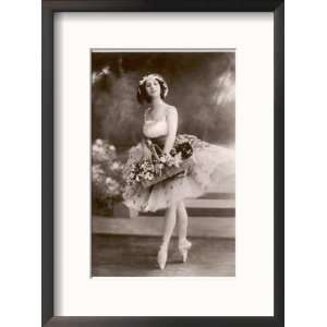  Anna Pavlova Russian Ballet Dancer Holding a Basket of 