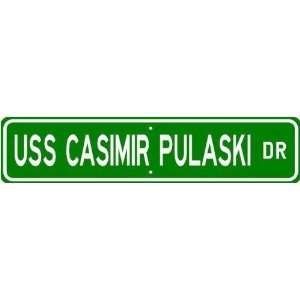  USS CASIMIR PULASKI SSBN 633 Street Sign   Navy Ship Gi 