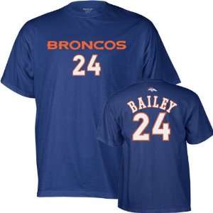 Champ Bailey Reebok Name and Number Denver Broncos T Shirt