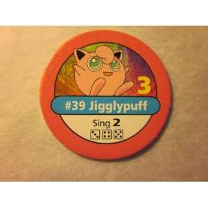 Pokemon Master Trainer 1999 Pokemon Chip Pink #39 Jigglypuff 3 Sing 2