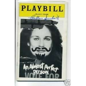  Colleen Dewhurst Almost Perfect Person Signed Playbill 