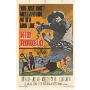 Kid Rodelo 1966 Don Murray & Janet Leigh Original Folded Movie Poster 