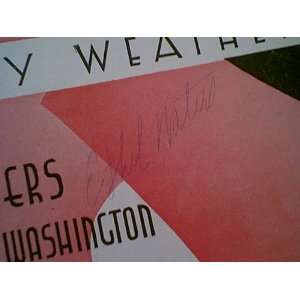 Waters, Ethel Duke Ellington Stormy Weather 1933 Sheet Music Signed 