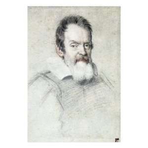 Portrait of Galileo Galilei Giclee Poster Print by Ottavio Mario Leoni 