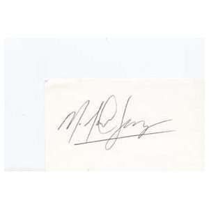 MICHAEL GREGORY Signed Index Card In Person 