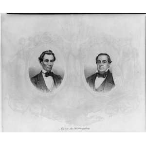  Abraham Lincoln,Hannibal Hamlin,1860