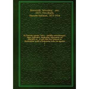   á¸¤ana, 1859 1944,Bialik, Hayyim Nahman, 1873 1934 Rawnitzki Books