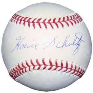 Howie Schultz Autographed Baseball   Official NL DODGERS 1943 47 d 