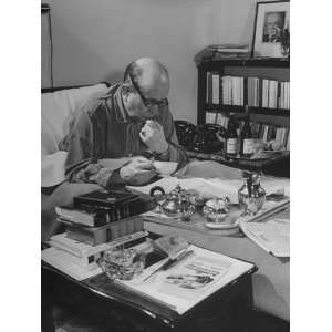  Czech Foreign Secretary Jan Masaryk Reading Newspaper 