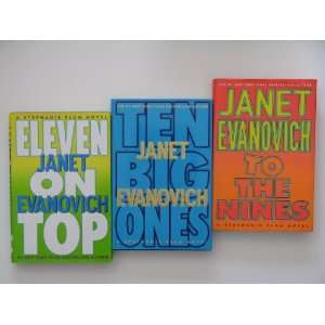 Janet Evanovich 3 Book Set (Stephanie Plum Series, To The Nines, Ten 