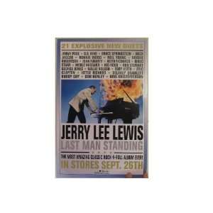  Jerry Lee Lewis Poster Last Man Standing Burning Piano 