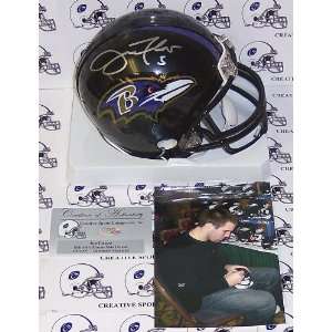 Joe Flacco Signed Baltimore Ravens Mini Football Helmet