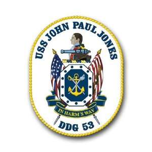  US Navy Ship USS John Paul Jones DDG 53 Decal Sticker 5.5 