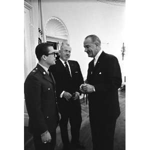 John Steinbeck President Lyndon Johnson Photo Famous American Authors 
