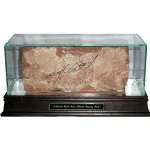 Josh Beckett Signed Fenway Park Brick with Deluxe Glass Display Case 