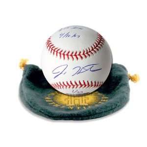 Josh Hamilton Autographed Baseball with 1st HR 04/10/2007 Inscription