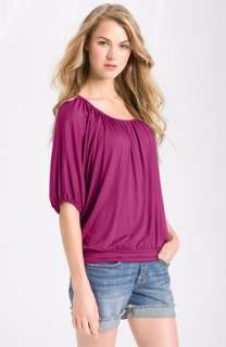 Bobeau Dolman Sleeve Banded Top  