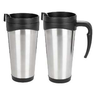  16 Oz. Stainless Steel Jovian Travel Tumbler in Black 