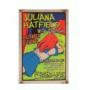 Juliana Hatfield Silkscreen Poster Crying Figdish Pez