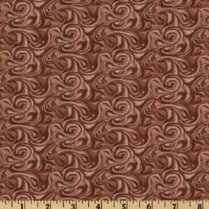  44 Wide Sweet Shoppe Frosting Swirls Brown Fabric By The 