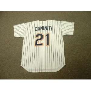 KEN CAMINITI San Diego Padres 1996 Majestic Cooperstown Throwback Home 