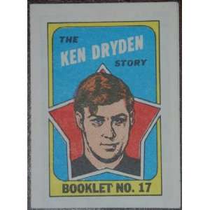  1971 Topps Hockey Comics Ken Dryden #17 