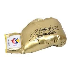 Manny Pacquiao Signed Autographed Gold Boxing Glove Psa/dna #q14601 