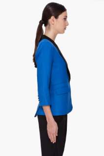Smythe Blue Colorblock Blazer for women  