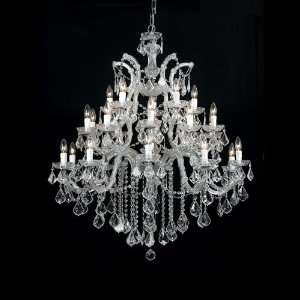 Maria Theresa Chandelier in Chrome or Gold   Item CR 4470