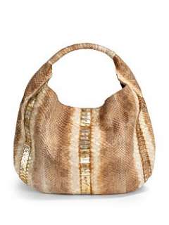 nada sawaya   Rosa Python Hobo/Tan