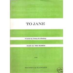  Sheet Music To Jane Shelley Rorem 100 