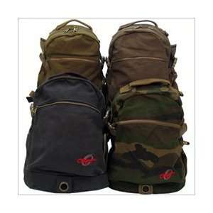  Brown Olympia Cotton Canvas Big Bear Backpack Office 