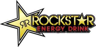 ROCKSTAR ENERGY DRINK SUZUKI MOTOX MOTOCROSS XXL STICKERS SET (2 