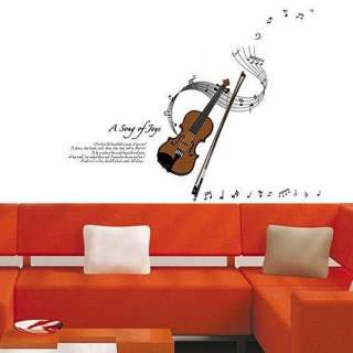 Removable Violin Music Words Saying Art Mural Wall Vinyl Sticker Decal 
