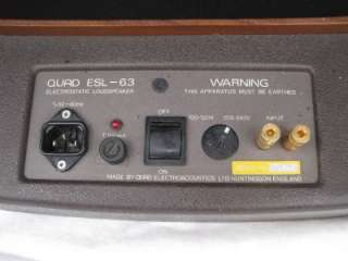 QUAD ESL 63 ELECTROSTATIC LOUDSPEAKERS  serviced  