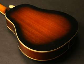 Gitano Baritone Ukulele f hole Sapelle top, side and back Sunburst 