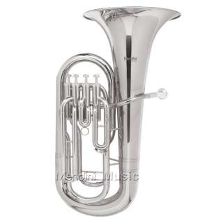 NEW 4 STAINLESS VALVES NICKEL PLATED Bb EUPHONIUM +CASE  