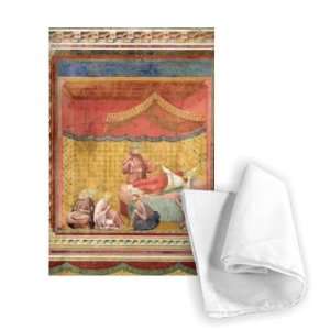 The Vision of Pope Gregory IX (1170 1241)   Tea Towel 100% Cotton 