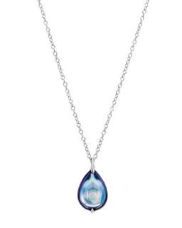 Fleurs De Psydelic Aqua Blue Necklace, Large