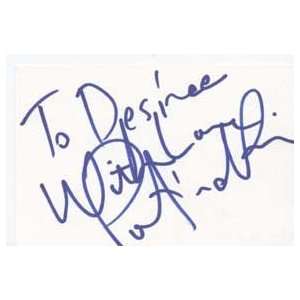  PORTIA DE ROSSI* Signed Index Card In Person Everything 