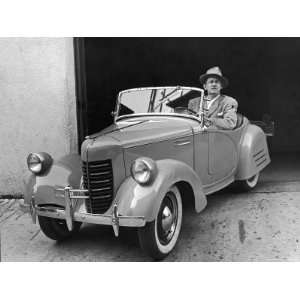  Director Preston Sturges Driving Small Convertible 