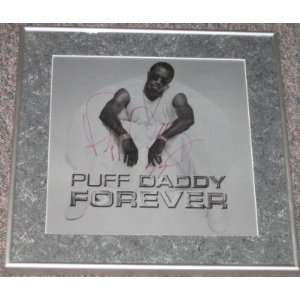  Puff Daddy Signed Framed Forever Promo Poster Jsa   Sports 