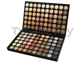 NEW 120 NEUTRAL WARM COLOR EYESHADOW SHIMMER PALETTE E  
